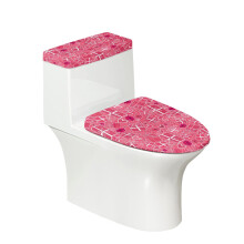 Poliészter WC-fedél-szett rugalmas szegéllyel, Love