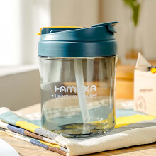 Big Belly Cup Sommar Student Mjölk Tekopp Plast Sugrörsmugg