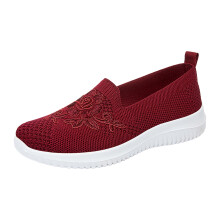 Willtoo Women's Orthopedic Knitted Slip-On Sneakers Wide