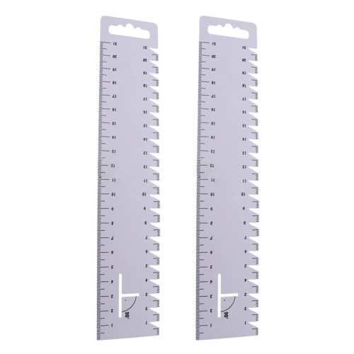 Set de rigle din plastic pentru cusut și matlasare, 21 cm