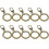 Metal Zipper Pull Replacement Kit Antique Brass 10pc 4