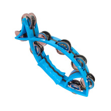 Fish-shaped handheld tambourine double row