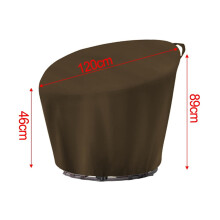 Housse imperméable pour fauteuil Papasan, résistante et adaptée à une utilisation extérieure.