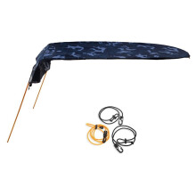 Toldo dobrável para caiaque, 125x110cm, com cobertura solar.