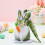 Easter Bunny Doll White Beard Carrot Desktop Ornament 1