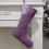 Kerstsokversiering van fluweel, polyester, diverse kleuren 1