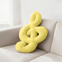 Pude med musiknoder, gul 45 cm, 1 stk.