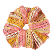 Chouchous élastiques blancs à nœud papillon style français vintage (lot de 3)