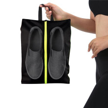 Schoentas/reisorganizer van Oxford-stof met ritssluiting, groen