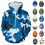 Sweat à capuche camouflage pour homme, coupe ample 1