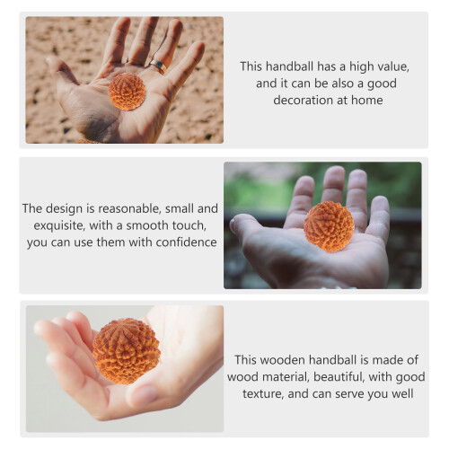 Wooden Hand Exercise Ball Stress Relief Massage Tool 2