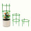 60pcs Stackable Garden Support Rings - Durable Plastic, 10-Layer Flower & Climbing Stakes for Lawn Care 4
