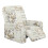 Set di 4 copripoltrona extra large con stampa peonia 1