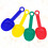 Sand Scoop Shovel Beach Spade Sturdy 4PCS Assorted Colors 7