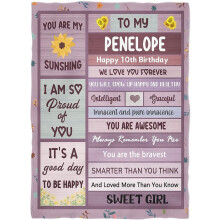 Personalized Name Blankets for Kids & Adults – Custom Blanket Gift for Birthday, Christmas, Valentine’s Day (30x40")