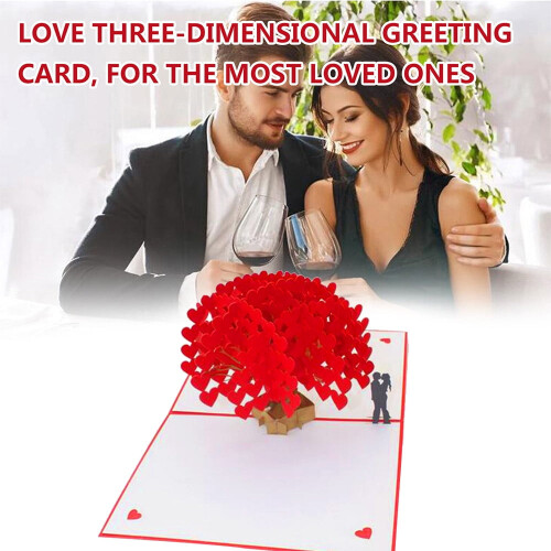 3D Pop Up Valentine's Day Card with Envelope 10PCS 1