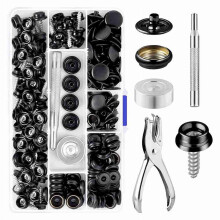 Canvas Snap Kit 2 pcs Marine Grade Stainless Steel 3/8 in