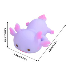 Squishy Axolotl Stress Balls – Cute Squeeze Fidget Toys for Anxiety Relief, Christmas Gifts (Compatible with All Ages)
