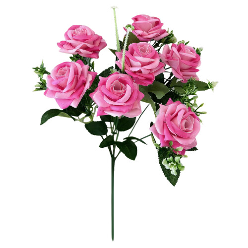 Artificial Roses Bouquet with 7 Heads for Home Wedding 1