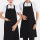Chef Apron Unisex Stain-Resistant with Pockets Adjustable 4