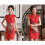 Φόρεμα Cheongsam για γυναίκες κόκκινο κινέζικο επίσημο στυλ 1 τεμάχιο 1