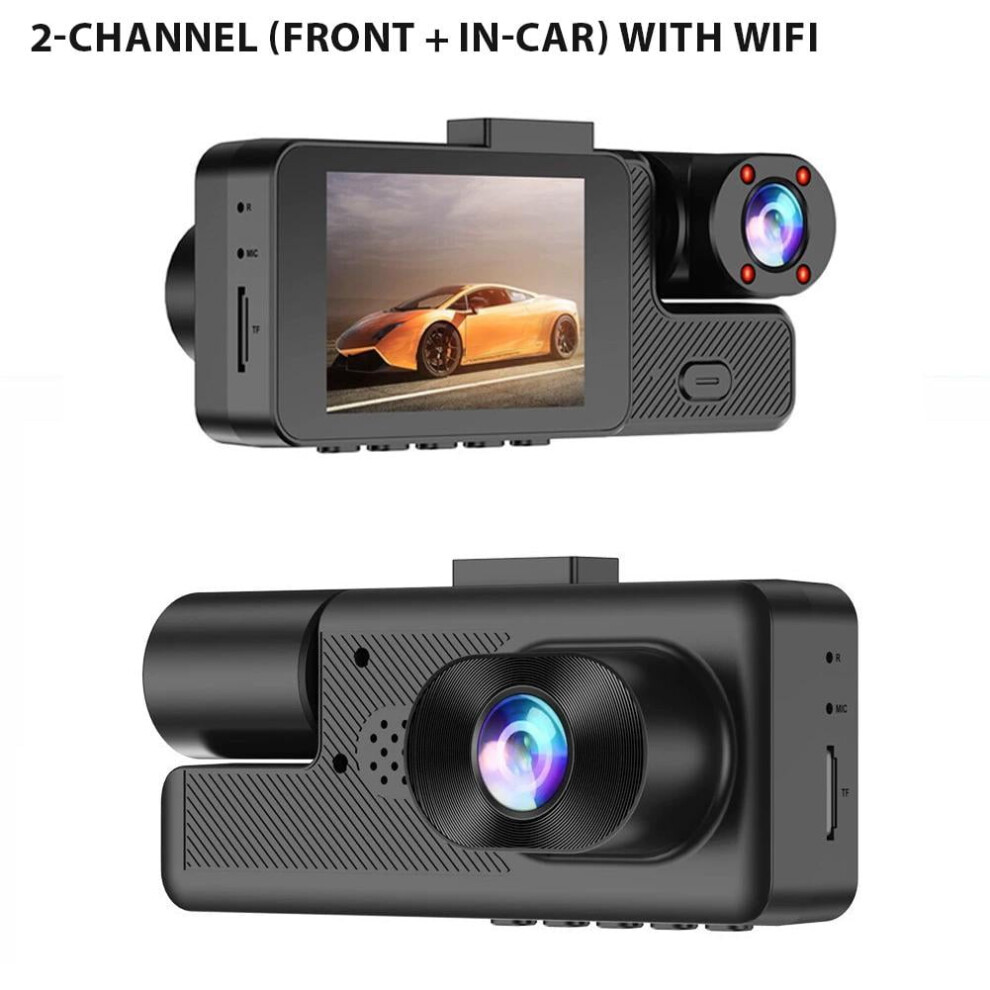 Car Dvr Dash Cam Dual Lens 1080P Hd 3-In-1 908436769150