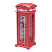 Telephone Booth Mini Garden Statue 1:12 Dollhouse Scale