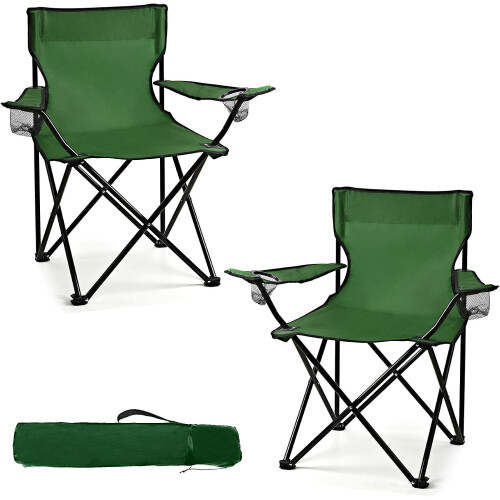 Camping Chairs Lightweight Foldable 2 Pack 250 lbs