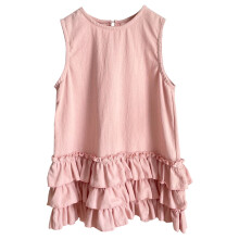 Baby Girls Sleeveless Dress Children's Cotton And Linen Lace Vest Princess Little Fashion Children Dresses Casual Little Girl Dress for 6-12 Months