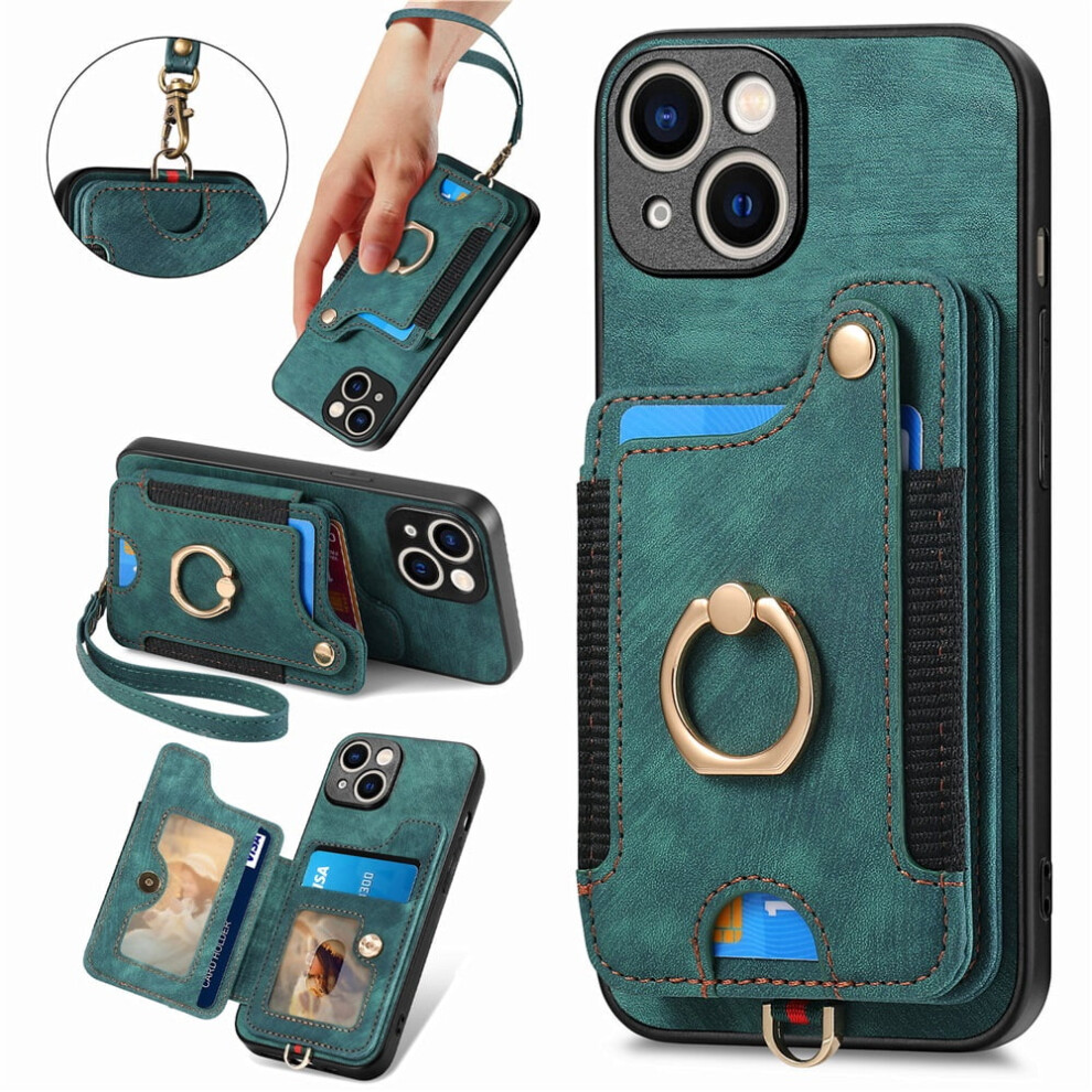 Iphone 15 Wallet Case Pu Leather Flip Folio With Rfid 971050707600
