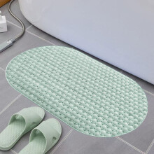 Non-Slip Bathroom Mat with Suction Cups, Large Bathtub Grip Pad for Elderly & Kids, Drainage Design, Green Massage Foot Mat – Compatible with
