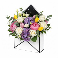 Valentine Envelope Gift Box – Folding, Waterproof Flower & Gift Storage, Love Letters Design, Easy Assembly, Compatible with Anniversary Use