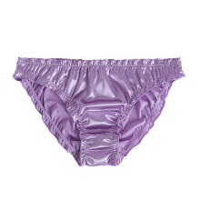 Satin Bikini Panties for Women Purple XL