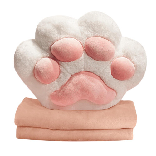 Cat Travel Pillow Blanket Set Compact Warm Portable