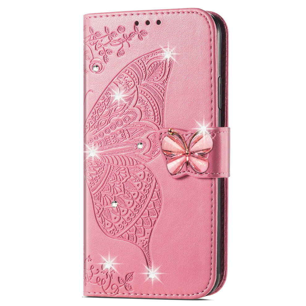 Butterfly Embossed Pu Leather Wallet Case For Motorola Moto 971050698809