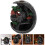 Backflow Incense Burner Resin Black 1Pack 4.6X3.9In 1