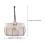 Handheld Flower Basket Iron Cloth Dark Brown 1Set 2