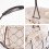 Handheld Flower Basket Iron Cloth Dark Brown 1Set 3