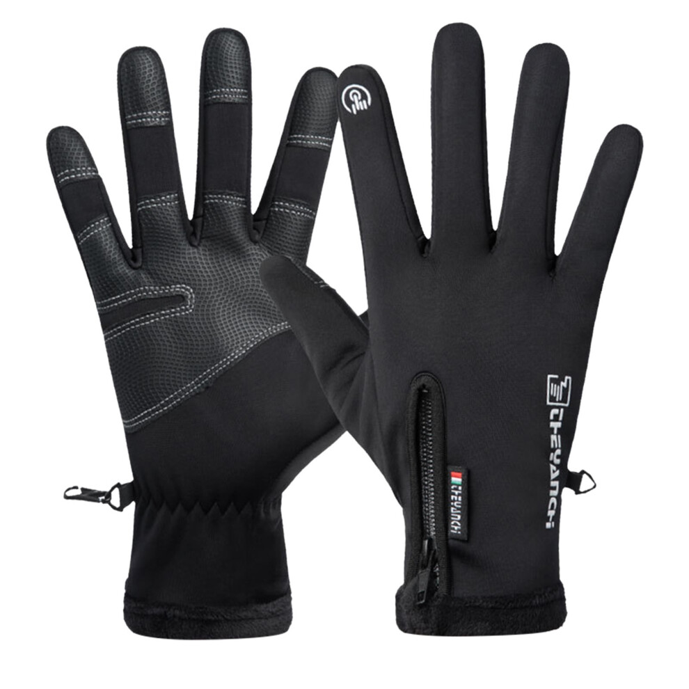 Winter Riding Gloves Windproof Soft Velvet Touchscreen 971050698731
