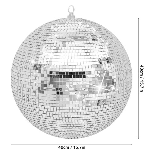 Hanging Silver Disco Ball 12 16 20 Inch