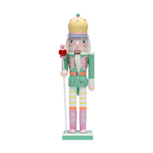 Nutcracker Ornaments Christmas Nutcracker Photo Props Painted Decorative Traditional Desktop Decor Nutcracker Statue for Xmas green coat