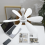 Stille USB-takvifte med 6 blader for campingtelt 2