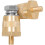 Conectores de terminal de bateria de 6 mm com polo lateral dourado 4