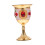 Taça de vinho dourada europeia de 7,6 cm (3 polegadas), 1 peça. 5