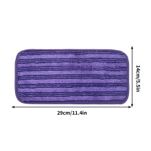 Washable Microfiber Mop Replacement Head - Absorbent Mop Mat Refill, Reusable Mop Pad for Floor Cleaning ( Purple )