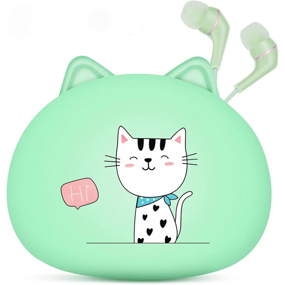 Cat Ear Headphones For Kids Donut Design Wired Earbuds With 971050721590