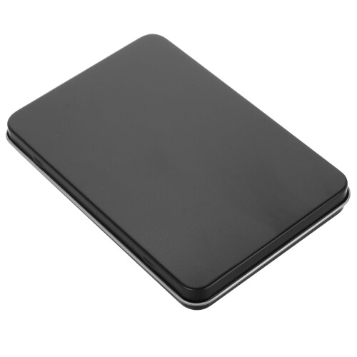 WHAMVOX 金属锡盒 带铰链盖 便携矩形收纳盒 1套