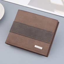 Mens Wallet Fathers DayMen's Wallet Short Vertical Ultra-Thin Wallet Bank Card Card Package Small Purse