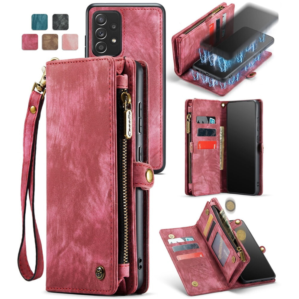 Caseme Leather Wallet Case For Samsung Galaxy A72, 2-In-1 971050710495