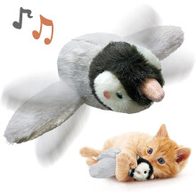 Sparrow Cat Toy with Catnip Flapping Wings Chirping Touch